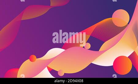 Abstract modern smooth color light waves background Stock Vector