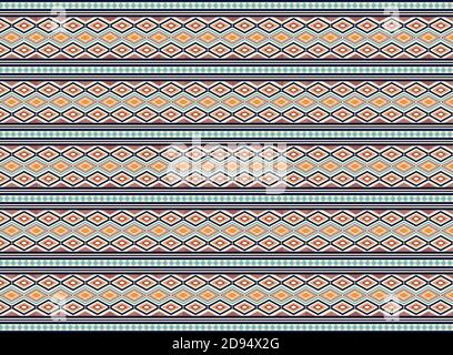 Geometric ethnic pattern vector design for raw material, background,clothing,wrapping,Batik ,fabric Stock Vector