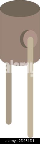 garbage bin park Isometric style icon vector illustration design Stock Vector