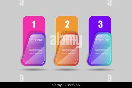 Modern infographics options banners. Vector illustration can be used for workflow layout, diagrams, number options, web design, eps 10 Stock Vector