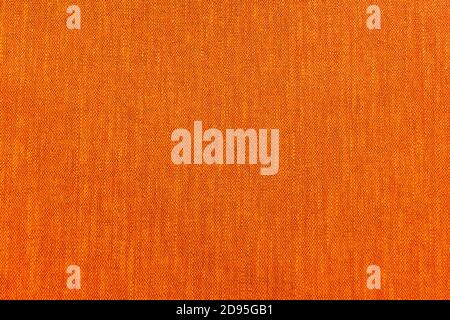 Textile Flax Fabric Wickerwork Texture. Vintage Orange Cloth Texture and Seamless Background Stock Photo