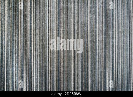 Natural Mottled Gray French Woven Linen Texture Background. Delicate Striped Seamless Pattern. Distressed Effect Stock Photo