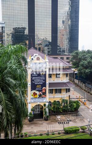 The Blue Elephant is a famous restaurant and cooking school popular with tourists who visit Bangkok. Stock Photo