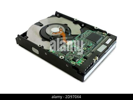 Hard drive isolated on white background Stock Photo