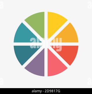 Colors wheel symbol. Vector illustration. Stock Vector