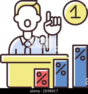 Primaries RGB color icon Stock Vector