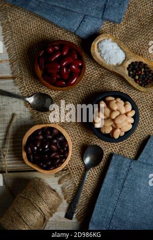 Raw Dry Organic Fava Beans in a Bowl Stock Photo - Alamy