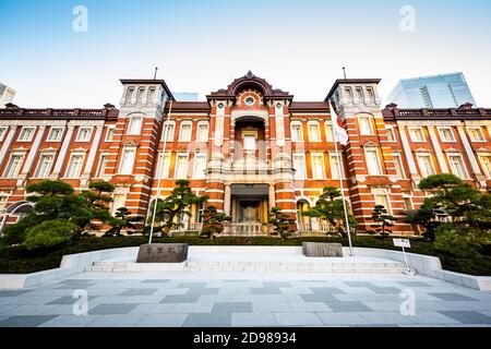 Historic entrance to Tokyo Station in Tokyo, Japan. Stock Photo