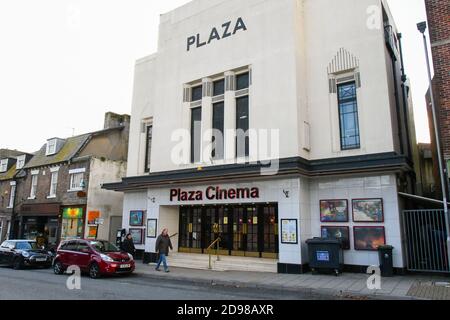 Dorchester, Dorset, UK.  3rd November 2020.  The Plaza Cinema at Dorchester in Dorset before it has to close on Thursday for the new Covid-19 lockdown.  Picture Credit: Graham Hunt/Alamy Live News Stock Photo