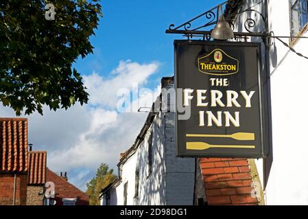 The Ferry Inn, in the village of Cawood, East Yorkshire, England UK Stock Photo