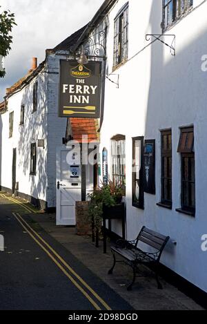 The Ferry Inn, in the village of Cawood, East Yorkshire, England UK Stock Photo