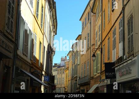 Bédarrides Street in Aix-en-Provence, France Stock Photo