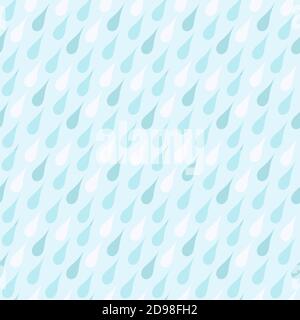 Rain. Seamless vector pattern Stock Vector