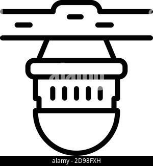 Circulator pump icon. Outline circulator pump vector icon for web design isolated on white background Stock Vector