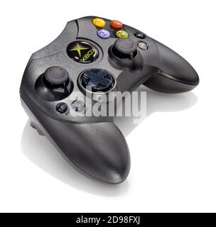 Xbox controller with no wire photographed on a white background Stock Photo