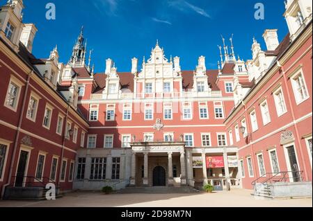 Muskau palace, Muskau Park, Upper Lusatia, Germany Stock Photo