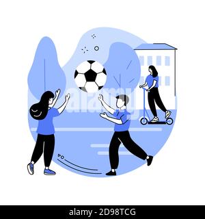 After school activities abstract concept vector illustration. Stock Vector