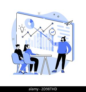Managers workshop abstract concept vector illustration. Stock Vector