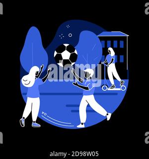 After school activities abstract concept vector illustration. Stock Vector