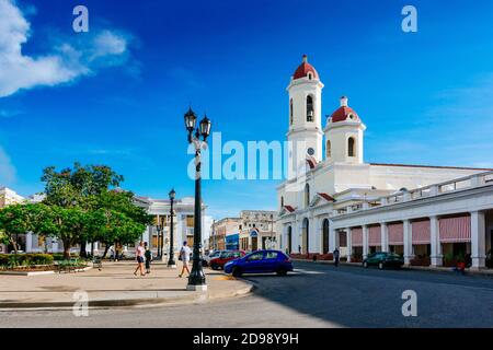 Our Lady of the Immaculate Conception Cathedral. Cienfuegos, Cuba, Latin America and the Caribbean Stock Photo