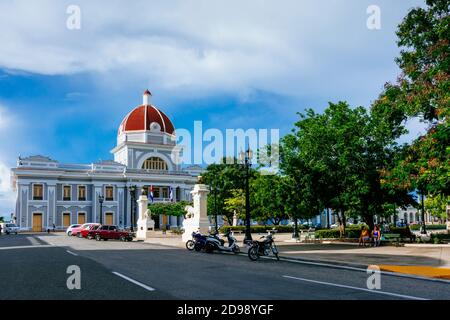Palacio de Gobierno - Government Palace - City Hall and Provincial Museum, Cienfuegos, Cuba, Latin America and the Caribbean Stock Photo