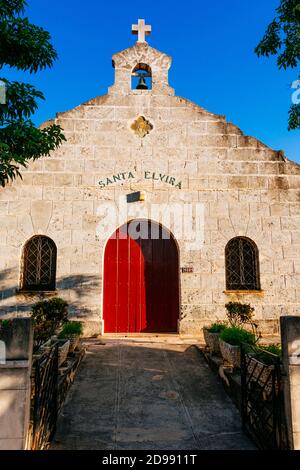 Saint Elvira church. Varadero, Cárdenas, Matanzas, Cuba, Latin America and the Caribbean Stock Photo