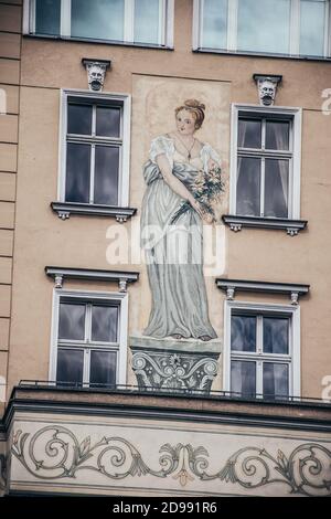 Berlin / Germany - 13 May 2019: Classic 18-19th century architecture at Berlin streets, cloudy summer day, sightseens Stock Photo