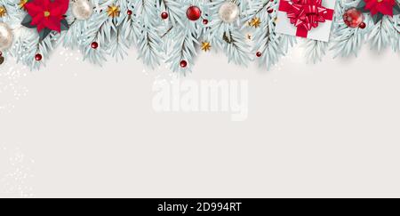 Holiday New Year and Merry Christmas Background.  Illustration Stock Photo