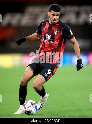 AFC Bournemouth's Dominic Solanke during the Sky Bet Championship match at the Vitality Stadium, Bournemouth. Stock Photo