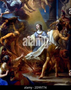 Martyrdom of St Lucia by Pompeo Girolamo Batoni 1708 – 1787 Italy Italian. Stock Photo