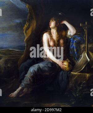 Penitent Mary Magdalene 1654 Juan Carreno de Miranda 1614-1685 Spanish Spain 17th C Stock Photo