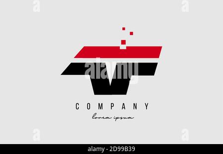 af a f alphabet letter logo combination in red and black color. Creative icon design for business and company Stock Vector