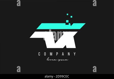 ax a x alphabet letter logo combination in blue and white color. Creative icon design for business Stock Vector