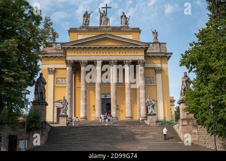 Cathedral Basilica of St. John the Apostle Eger Hungary Stock Photo