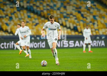 KYIV, UKRAINE - NOVEMBER 3, 2020: Matthias Ginter in action during the football match of Group B of UEFA Champions League FC Shakhtar vs Borussia Mšnc Stock Photo