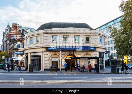 Great Portland Street tube station on Marylebone Road, London, UK Stock Photo