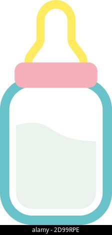 bottle of milk vector illustration symbol design Stock Vector Image ...