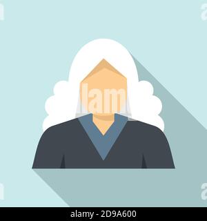 Newtons person icon, flat style Stock Vector