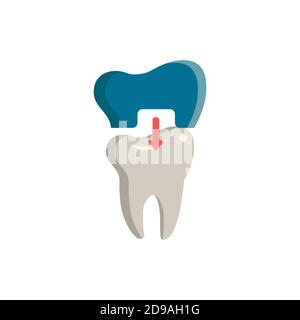 Dental Crown icon. Simple element from dentistry collection. Creative Dental Crown icon for web design, templates, infographics and more Stock Vector