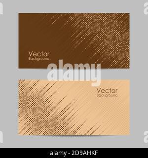 Set of banners with dots. Vector illustration Stock Vector