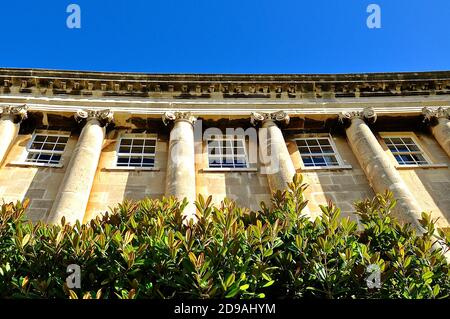 Upward perspective view of Georgian terraces Stock Photo