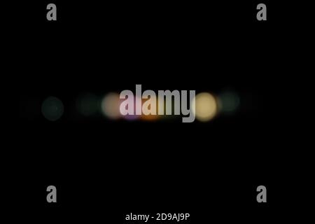Abstract  light in the city bokeh and defocused lights, Night blurred background Stock Photo