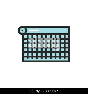 Construction mesh color line icon. Pictogram for web page, mobile app, promo. Stock Vector