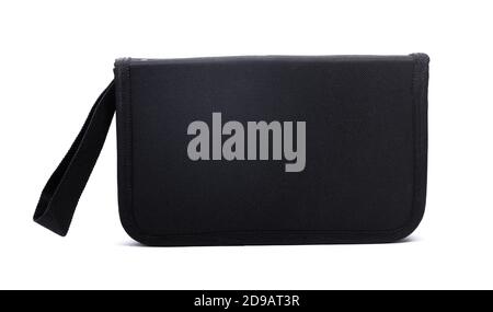 Black closed tool organizer bag isolated on white background Stock Photo