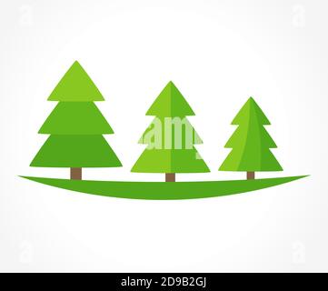 Christmas trees. Vector illustration Stock Vector