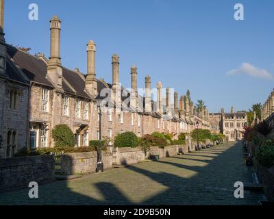 Vicars’ Close in the city of Wells, Somerset, England. Stock Photo