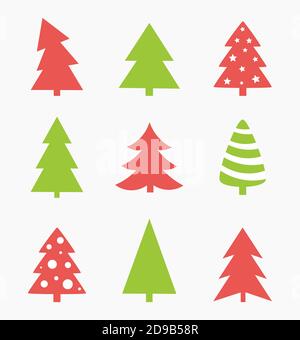 Set of trees flat vector art Stock Vector Image & Art - Alamy