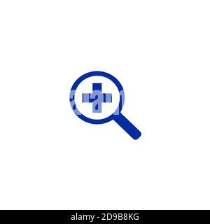 Doctor plus pharmacy clinic hospital illustration vector logo Stock Vector