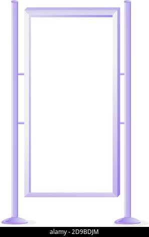 Modern outdoor vector advert board sign illustration Stock Vector