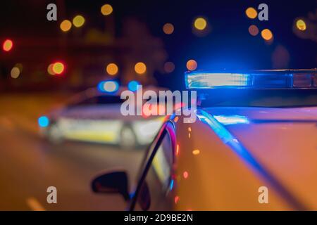 police control of documentation for the pandemic Stock Photo